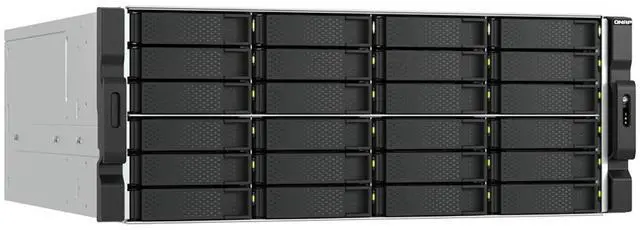 Alt view image 7 of 10 - QNAP TS-H2477AXU-RP-R7-32G-US 4U 24-Bay QuTS hero NAS, AMD Ryzen 7000 series 8C16T, 32GB DDR5 non-ECC,2 x 550W redundant