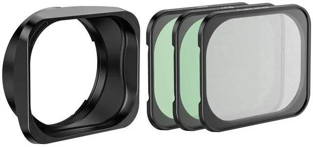 Main image of Freewell Lens Hood w/CPL, UV, Glow Mist 1/4 Filter for Ricoh GRIV Camera, Black