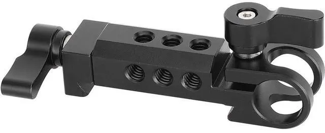 Main image of CAMVATE 15mm Rod Holder to Manfrotto-Type Clamp Mount, Black
