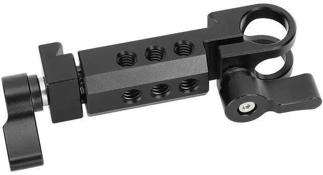 Alt view image 4 of 7 - CAMVATE 15mm Rod Holder to Manfrotto-Type Clamp Mount, Black