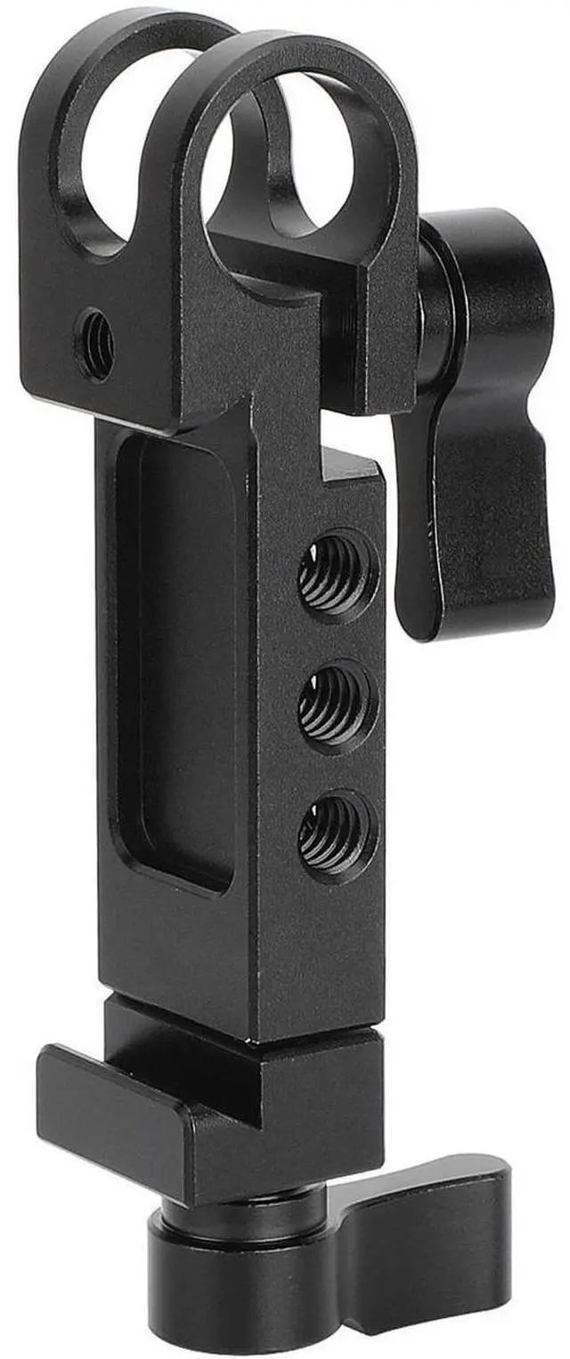 Alt view image 6 of 7 - CAMVATE 15mm Rod Holder to Manfrotto-Type Clamp Mount, Black