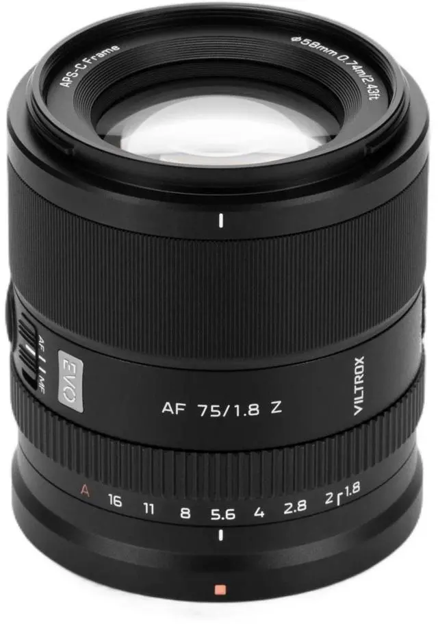 Alt view image 2 of 7 - Viltrox 75mm f1.8 lens for Nikon Z mount cameras
