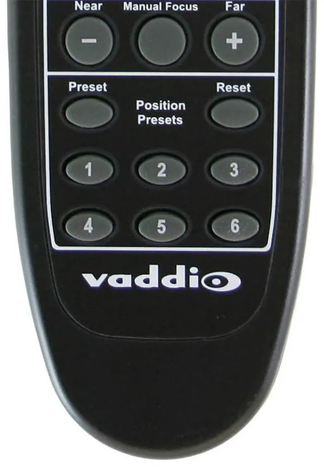 Alt view image 5 of 5 - Vaddio IR Remote Commander with Audio Controls #998-2102-000