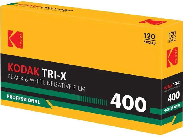 Alt view image 3 of 5 - Kodak Professional Tri-X 400 B&W 120 Negative Roll Film, 5-Pack, Retro Packaging