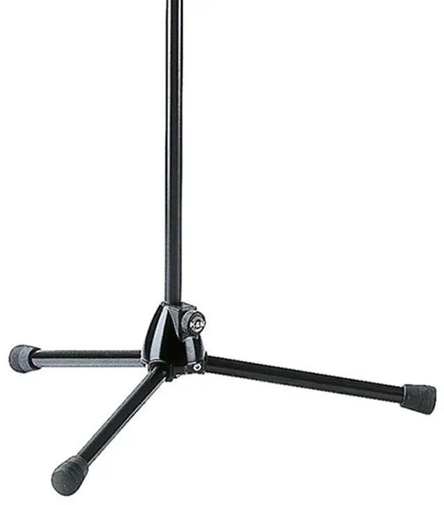Alt view image 3 of 3 - K&M 118/1 Orchestra Music Stand with Chrome Stand and Black Wooden Desk