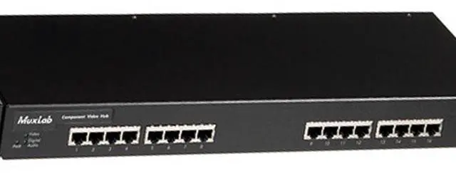 Alt view image 3 of 4 - Muxlab Component Video Hub, 16 Ports, 110V