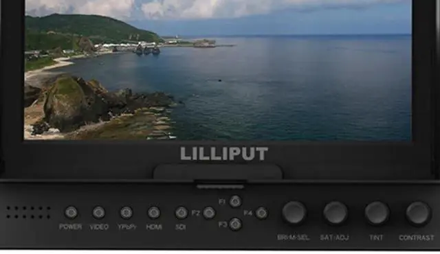 Alt view image 9 of 11 - Lilliput 7" 665 665GL-70NP/H/Y 800:1 HDMI in On Camera Field Monitor+LP-E6 Adapter YPbPr AV HDMI input with hot shoe mount+mini Hdmi Cable by VIVITEQ INC