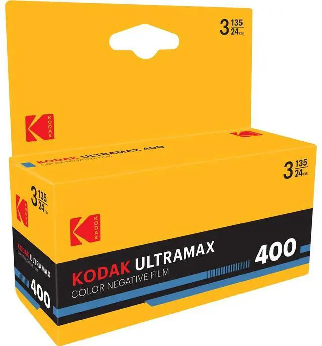 Alt view image 4 of 4 - Kodak UltraMax 400 Color 135 Negative Roll Film, 24 Exposures, 3-Pack #7518319
