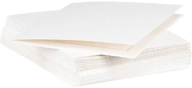 Alt view image 4 of 4 - TAP Whitehouse Folder Frame for 5x7" Vertical Photo, White/Gold, 25-Pack