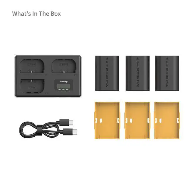 Alt view image 7 of 7 - SmallRig 3x LP-E6NH 13.96Wh 1940mAh Camera Battery and Triple Charger Kit