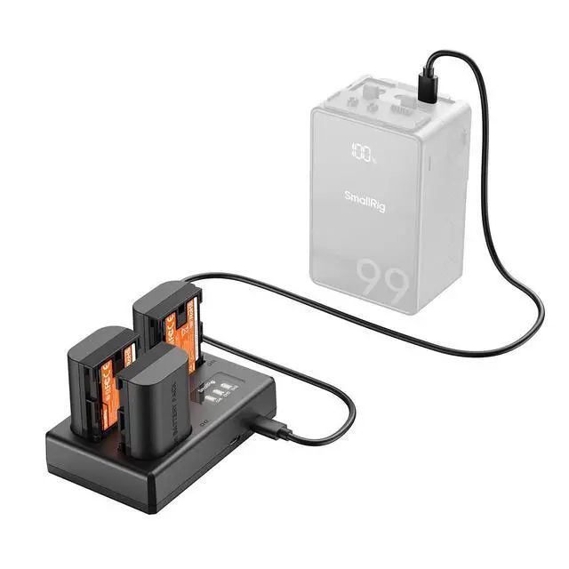 Alt view image 5 of 7 - SmallRig 3x LP-E6NH 13.96Wh 1940mAh Camera Battery and Triple Charger Kit