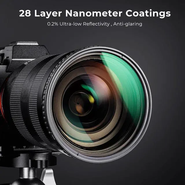 Alt view image 6 of 7 - K&F Concept Nano-X 52mm ND2-32 1-5 Stop Multi-Coated Variable ND Filter