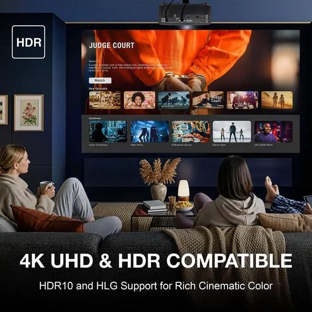 Alt view image 19 of 20 - Optoma GT2400HDR 4200-Lumen Full HD Short-Throw Laser DLP Projector - Black