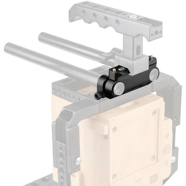 Alt view image 6 of 6 - CAMVATE 15mm Dual Rod Clamp with 70mm NATO Safety Rail