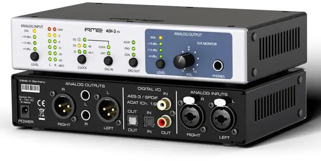 Main image of RME ADI-2 FS 9.5" 1RU High-Precision 192kHz 2-Channel AD/DA Converter