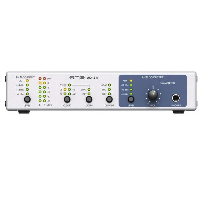 Alt view image 2 of 3 - RME ADI-2 FS 9.5" 1RU High-Precision 192kHz 2-Channel AD/DA Converter