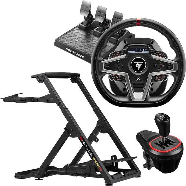 Alt view image 5 of 7 - Next Level Racing Wheel Stand 2.0, Bundle with T248 Racing Wheel, T3PM Pedals and TH8S Add-On Shifter