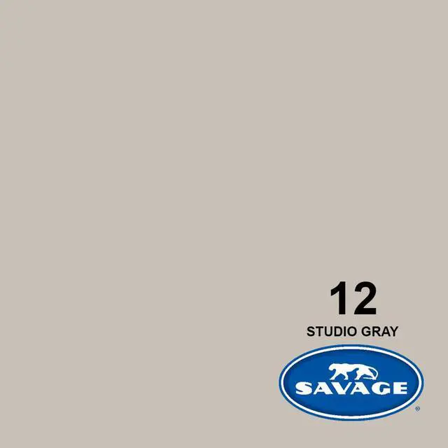 Alt view image 2 of 6 - Savage Widetone Seamless Background Paper, 107" wide x 36' Studio Gray, #12