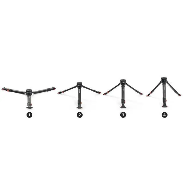 Alt view image 5 of 7 - Sachtler Video 18 S2 Fluid Head with flowtech 100 3-Section Carbon Fiber Tripod, Mid-Level Spreader