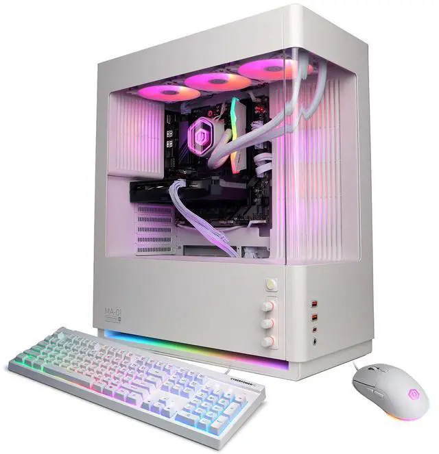 Main image of CyberPowerPC Gamer Supreme,R7 9850X3D, 32GB, 1TB SSD,RTX 5060 Ti, W11H, White