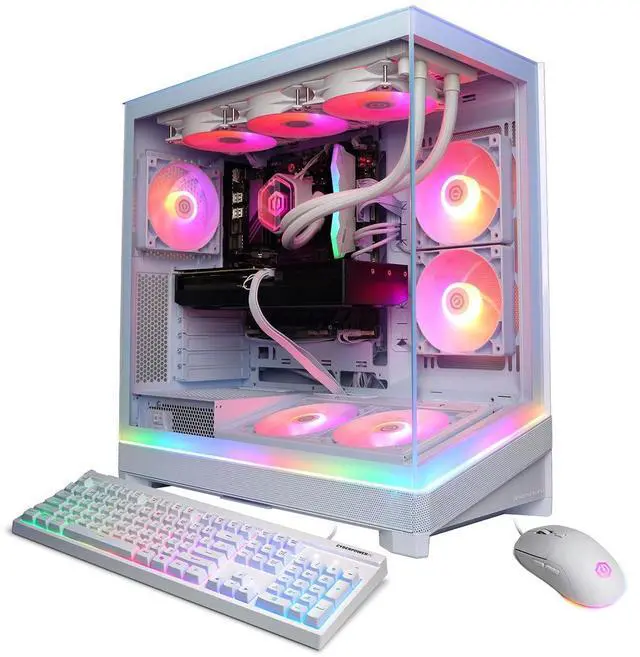 Main image of CyberPowerPC Gamer Supreme,R7 9850X3D, 32GB, 2TB SSD,RTX 5070 Ti, W11H, White