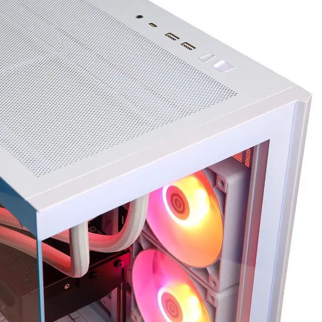 Alt view image 4 of 7 - CyberPowerPC Gamer Supreme,R7 9850X3D, 32GB, 2TB SSD,RTX 5070 Ti, W11H, White