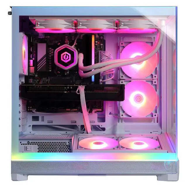 Alt view image 6 of 7 - CyberPowerPC Gamer Supreme,R7 9850X3D, 32GB, 2TB SSD,RTX 5070 Ti, W11H, White