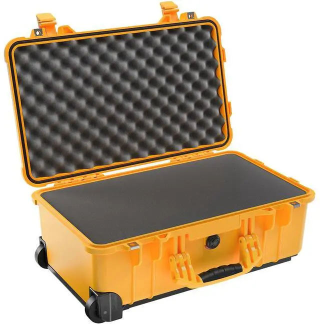 Main image of Pelican 1510 Protector Carry-On Watertight Wheeled Hard Case with Foam Insert, Yellow