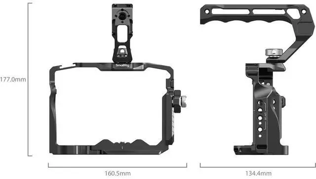Alt view image 2 of 7 - SmallRig HawkLock Quick Release Full Cage Kit for Sony Alpha 7R V/7 IV/7S III/7 V Camera