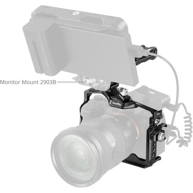 Alt view image 6 of 7 - SmallRig HawkLock Quick Release Full Cage Kit for Sony Alpha 7R V/7 IV/7S III/7 V Camera