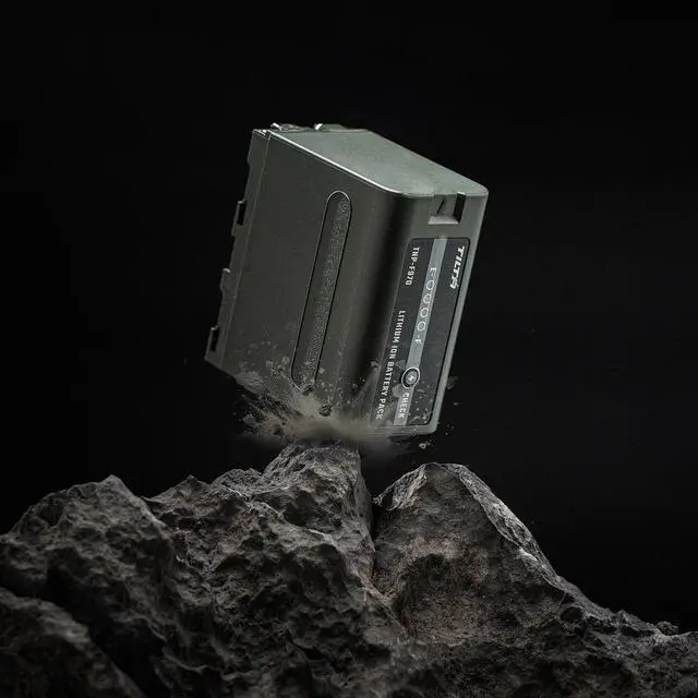 Alt view image 6 of 7 - Tilta NP-F970 76.65Wh 7.3V 10500mAH Lithium-ion Battery, Ranger Green