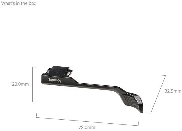 Alt view image 3 of 3 - SmallRig Thumb Grip for Panasonic LUMIX L10 Camera, Black