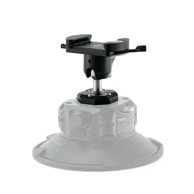 Alt view image 2 of 5 - Tilta Manfrotto Ball Head Mounting Bracket for 6" Hydra Electronic Suction Cup, Black