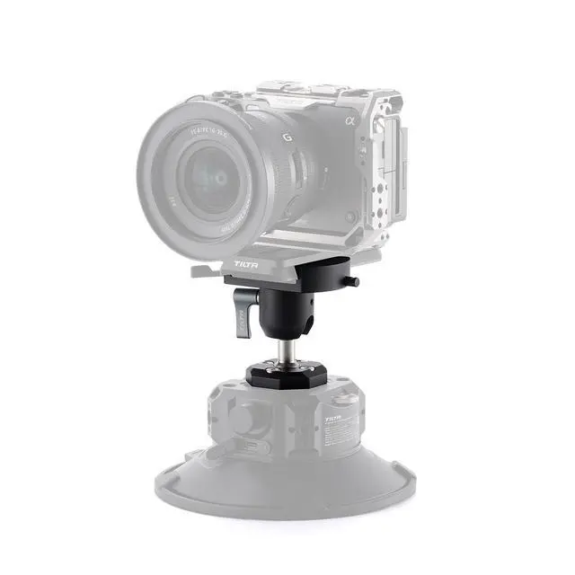 Alt view image 3 of 5 - Tilta Manfrotto Ball Head Mounting Bracket for 6" Hydra Electronic Suction Cup, Black