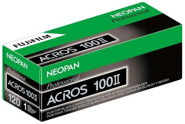 Main image of Fujifilm Neopan 100 Acros II Black and White Negative Film, 120 Roll Film -EXP Dec 2026