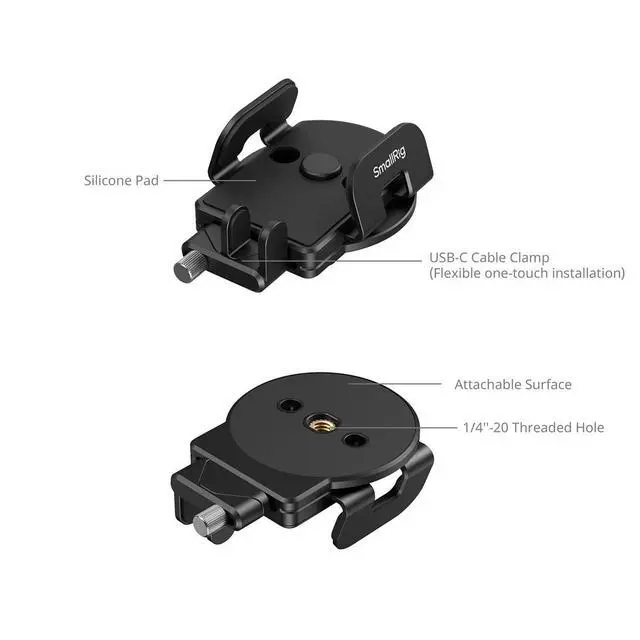 Alt view image 3 of 7 - SmallRig Universal Mounting Clamp for External SSD