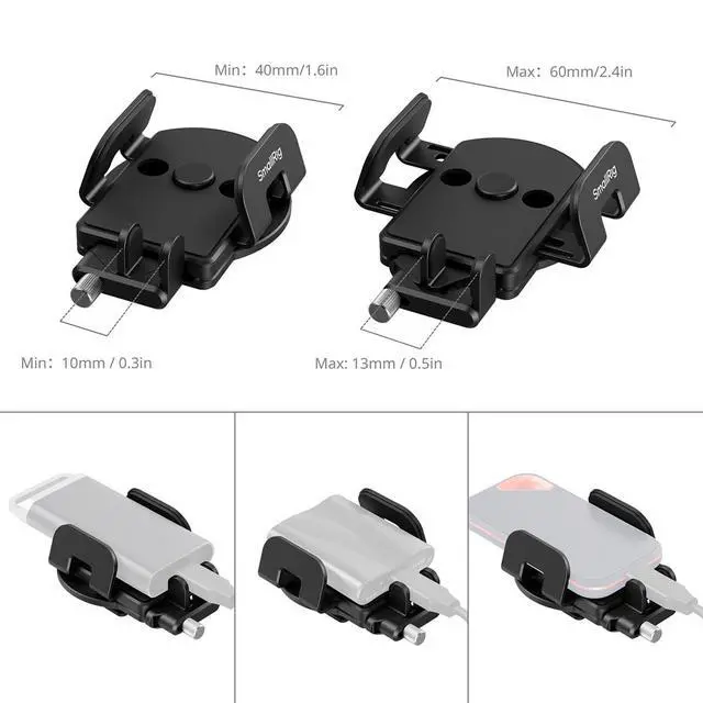 Alt view image 5 of 7 - SmallRig Universal Mounting Clamp for External SSD