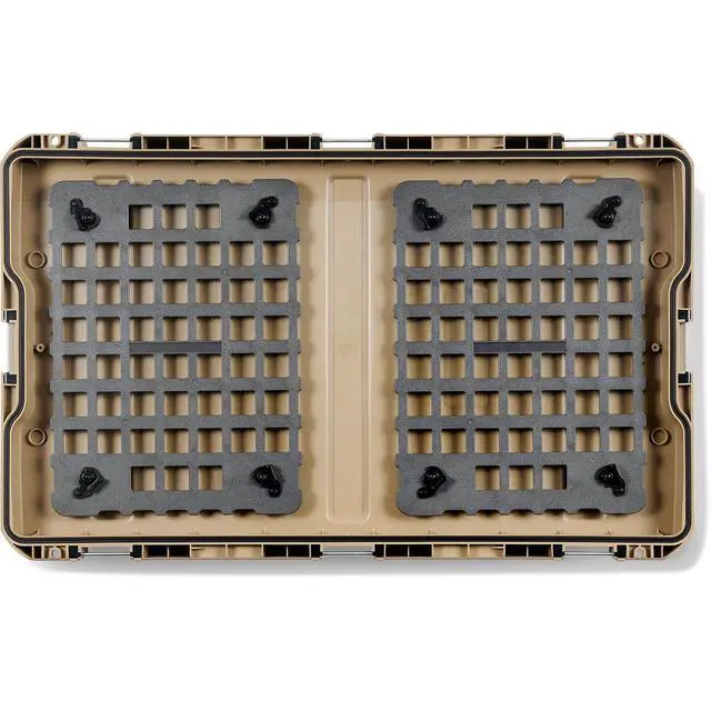 Alt view image 5 of 7 - Pelican EZ Click MOLLE Panel Lid Organizer for CRATE 45L and CRATE 90L Hard Case
