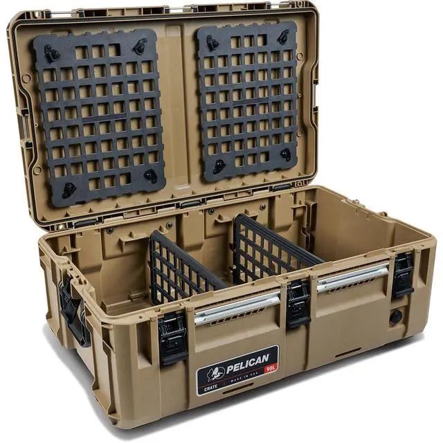 Alt view image 6 of 7 - Pelican EZ Click MOLLE Panel Lid Organizer for CRATE 45L and CRATE 90L Hard Case