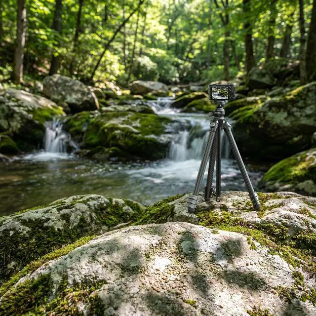 Alt view image 5 of 5 - SmallRig 4-Section Carbon Fiber Portable Travel Tripod with Ball Head, Black