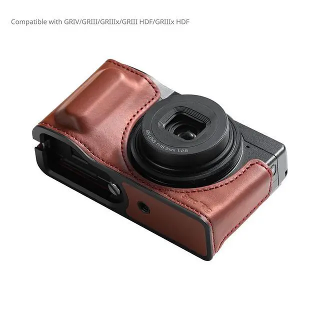 Alt view image 2 of 7 - SmallRig Leather Case Kit for RICOH GR IV / GR III / GR IIIx / GR III HDF / GR IIIx HDF (Red) 5678