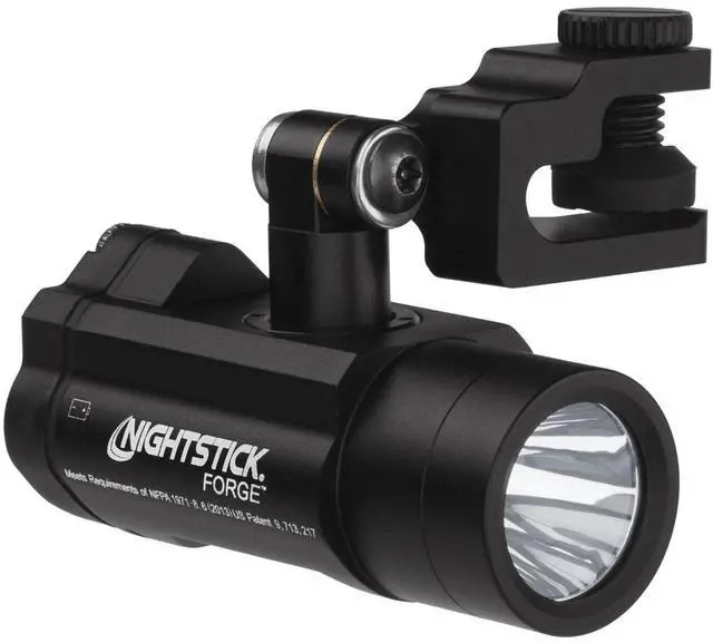 Main image of Nightstick NSP-4640B Forge Helmet-Mounted Multi-Function LED Flashlight, 360/180/30 Lumens, IP-X7 Waterproof, Black