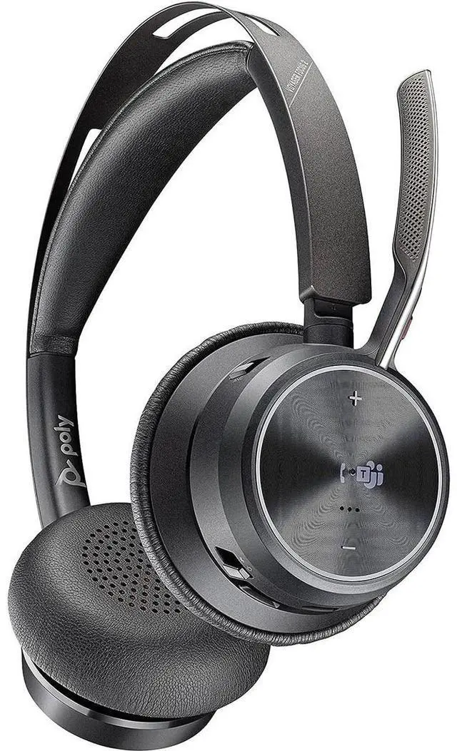 Alt view image 8 of 8 - POLY VOYAGER FOCUS 2-M MICROSOFT TEAMS CERTIFIED HEADSET +CHARGING STAND CUS