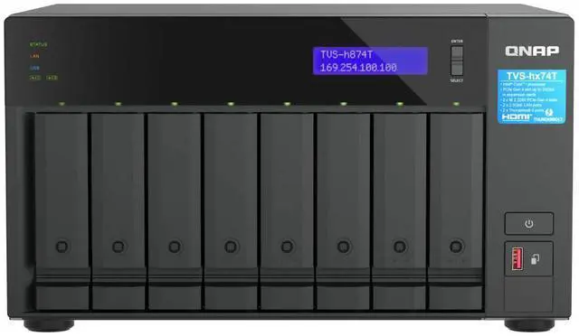 Alt view image 10 of 13 - QNAP ULTRA-HIGH SPEED 8 BAY THUNDERBOLT 4 NAS. INTEL CORE I9 16-CORE (8 PERFORMA
