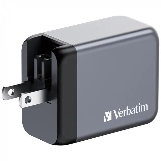 Alt view image 9 of 14 - Verbatim 32201 65w Gan Wall Charger Usb-c Pd Ports Usb-a Qc 3.0