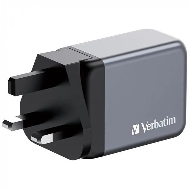 Alt view image 11 of 14 - Verbatim 32201 65w Gan Wall Charger Usb-c Pd Ports Usb-a Qc 3.0