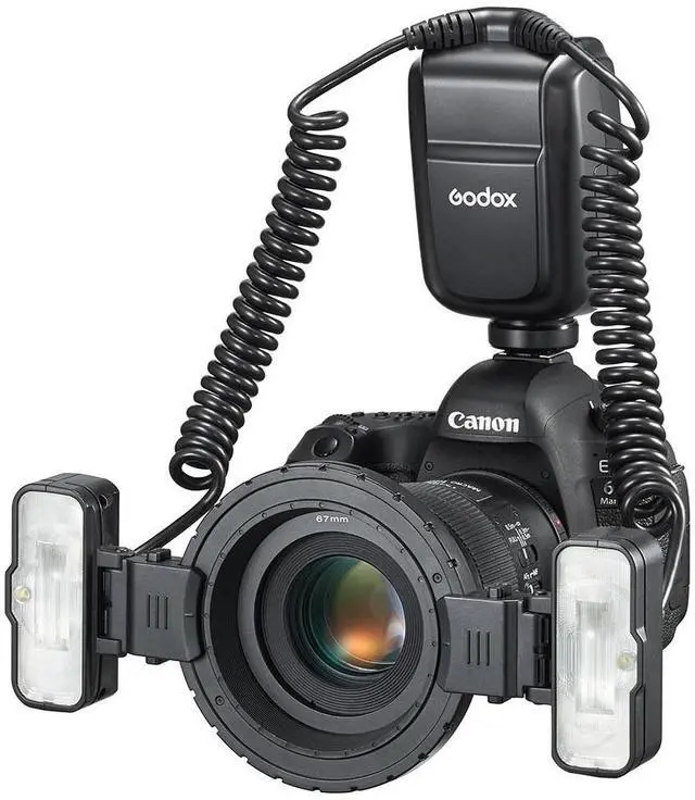 Alt view image 4 of 7 - Godox Macro Twin Flash, Canon