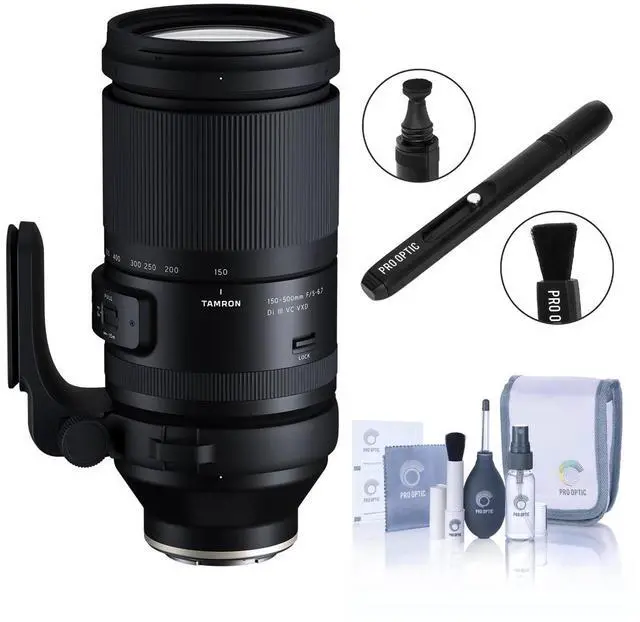 Main image of Tamron 150-500mm f/5-6.7 Di III VC VXD Lens for Sony E, Bundle with Cleaning Kit and Lens Cleaner