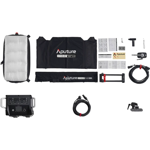 Alt view image 7 of 7 - Aputure APUTURE INFINIMAT 1X2 V-MOUNT KIT (US)