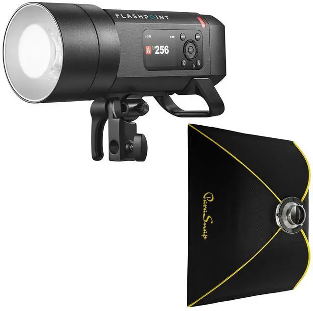 Main image of Flashpoint XPLOR 400 PRO II TTL R2 400Ws All-in-One Outdoor Flash, with ParaSnap 24x34" Rectangle Softbox
